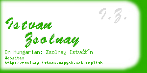 istvan zsolnay business card